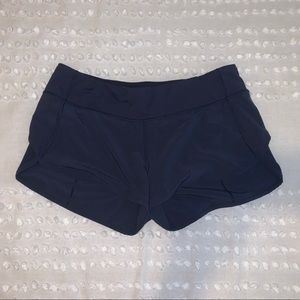 Navy blue Lululemon athletic shorts